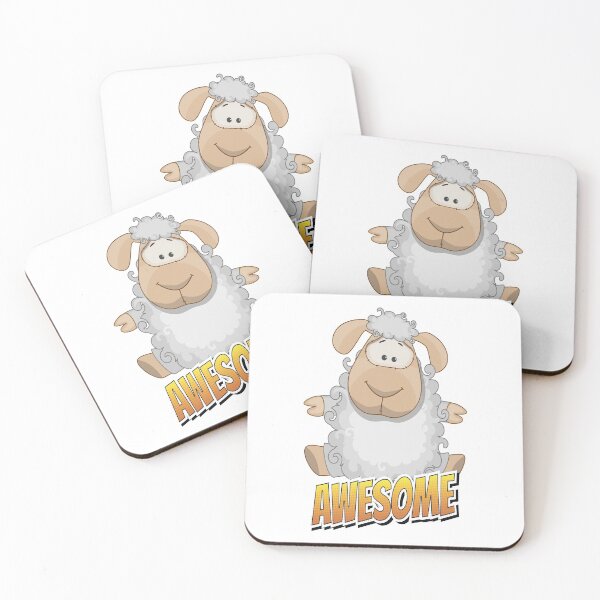 Item preview, Sheep Awesome Cute Kawaii Cartoon designed and sold by FiveNiches.