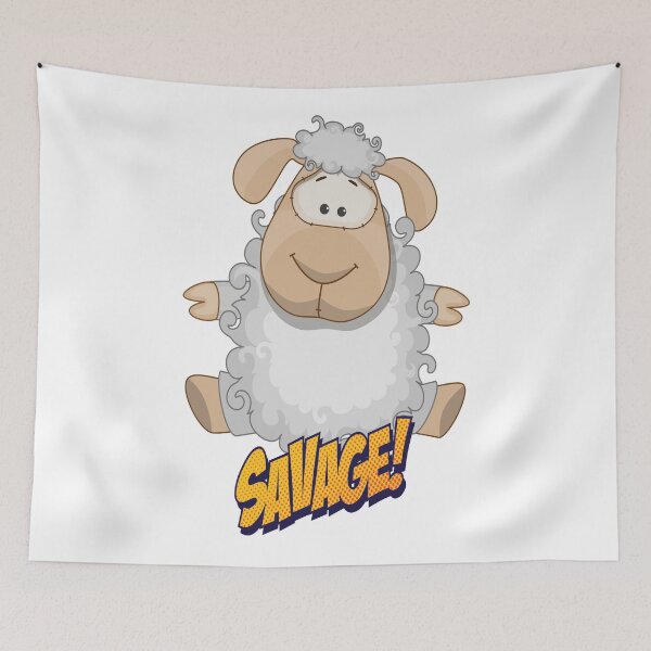 Item preview, Sheep Awesome Cute Kawaii Cartoon designed and sold by FiveNiches.