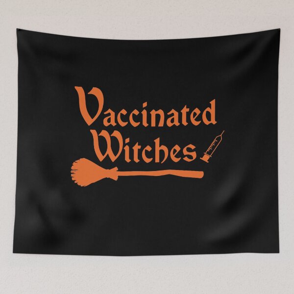 Item preview, Finally vaccinated, vaccinated witches, vaxxed designed and sold by DeboraSPena.