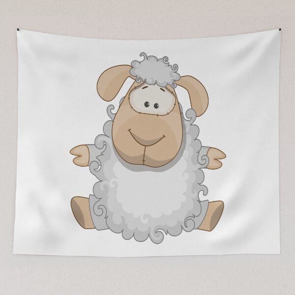 Item preview, Sheep Awesome Cute Kawaii Cartoon designed and sold by FiveNiches.