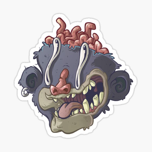 Cheeky Monkey Sticker