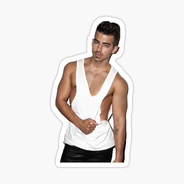 Joe Jonas halfway shirtless Sticker