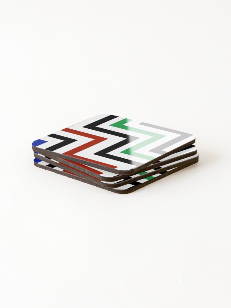 Thumbnail 4 of 5, Coasters (Set of 4), Abstract patterns designed and sold by WordCapsule.