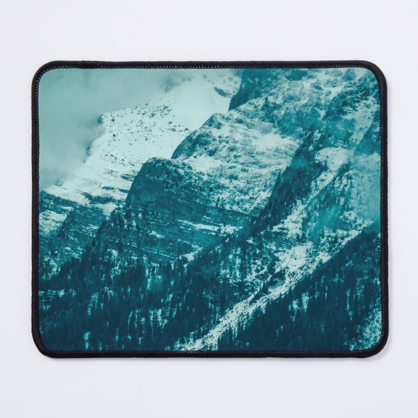 Item preview, Snow Capped Mountain Range Under Cloudy Skies - Winter Landscape designed and sold by Hassan  Adnan.