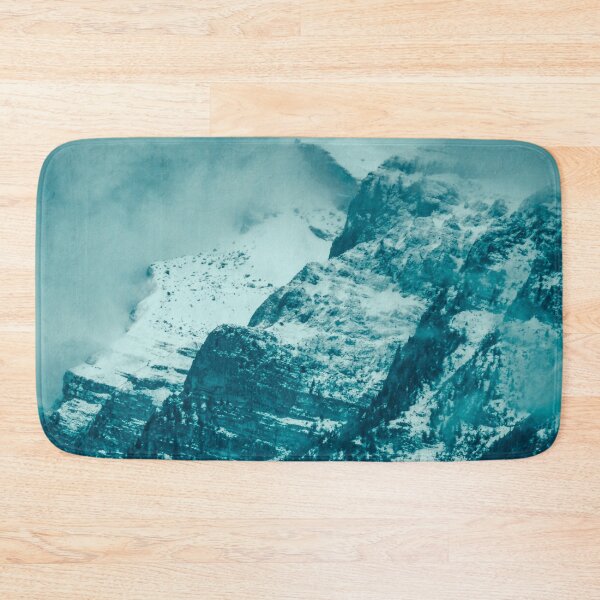 Item preview, Snow Capped Mountain Range Under Cloudy Skies - Winter Landscape designed and sold by Hassan  Adnan.