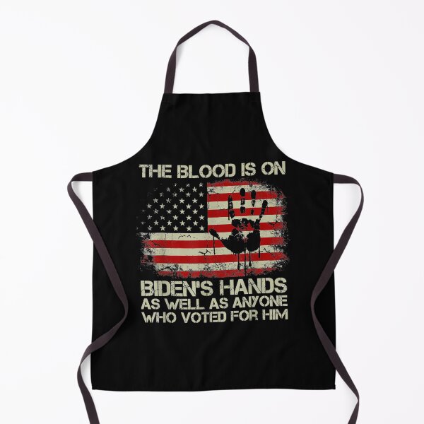 Item preview, Vintage American Flag Handprint Biden Blood On His Hands designed and sold by gregorylbond.