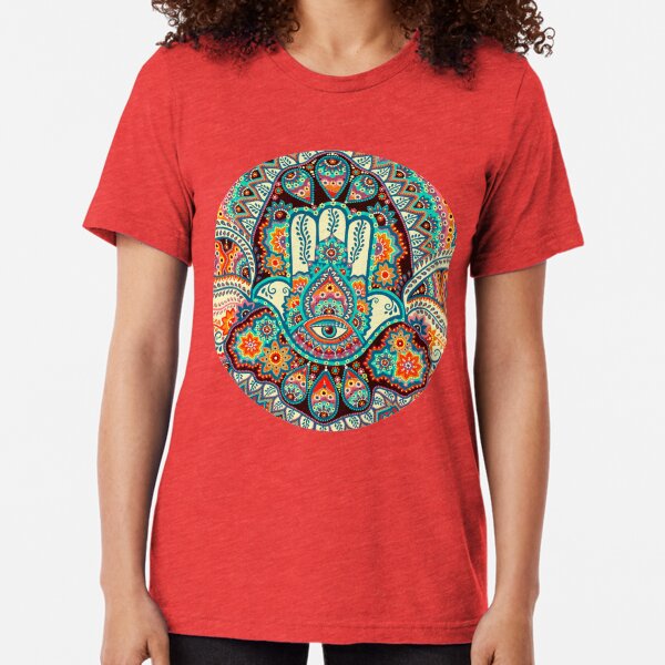 Celestial Sun Space Crystal Ball Hands Spiritual Symbolic Baseball T-Shirt Tee