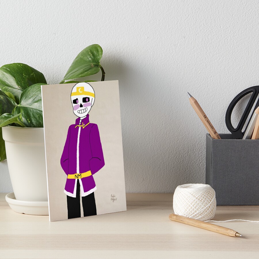 Nightmare Sans (blushing) Photographic Print for Sale by