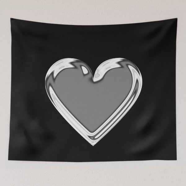 Item preview, Silver chrome heart designed and sold by UPSTORE-RB.