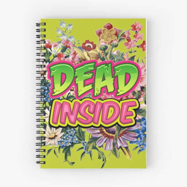 Item preview, Dead Inside - Ironically Cheerful Happy Beautiful Colorful Flowers Deadpan - Key Lime Pie designed and sold by johnta17.