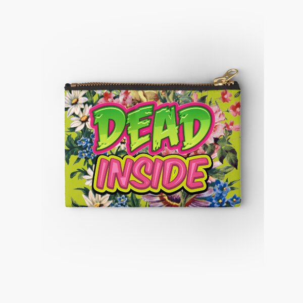 Item preview, Dead Inside - Ironically Cheerful Happy Beautiful Colorful Flowers Deadpan - Key Lime Pie designed and sold by johnta17.