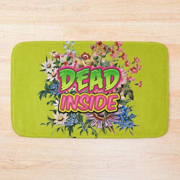 Item preview, Dead Inside - Ironically Cheerful Happy Beautiful Colorful Flowers Deadpan - Key Lime Pie designed and sold by johnta17.