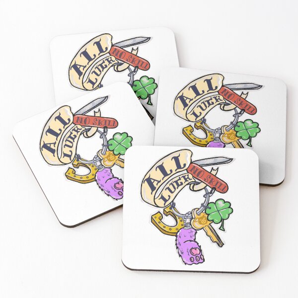 Item preview, All luck no skill  designed and sold by Pigbelly.