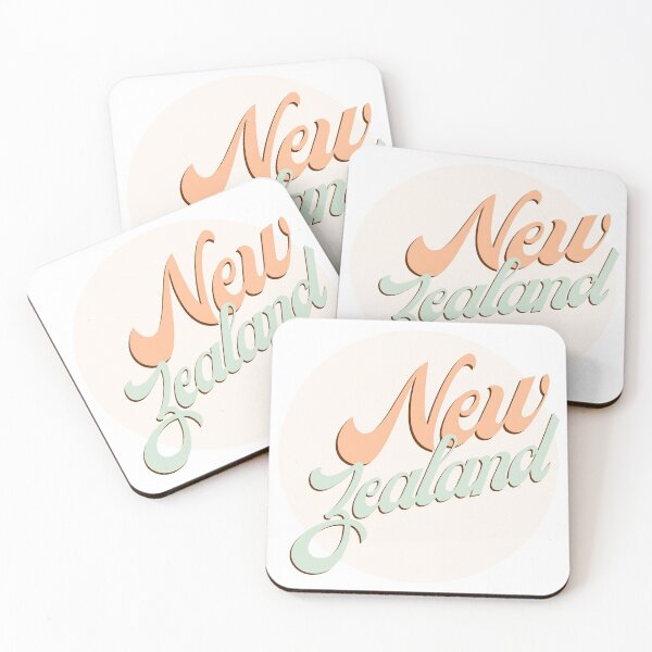 Item preview, New Zealand Circle Sticker - Groovy retro aesthetic font designed and sold by MorganMcG.