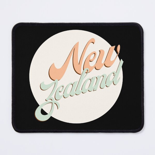 Item preview, New Zealand Circle Sticker - Groovy retro aesthetic font designed and sold by MorganMcG.