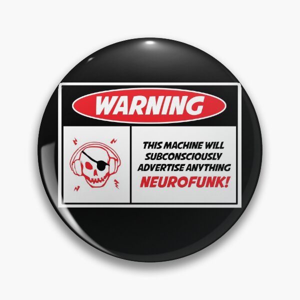 Item preview, Copy of Warning this machine will advertise Neurofunk - Hardcore Drum & Bass Music  designed and sold by WULFLAND ARTS.