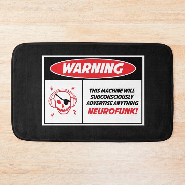 Item preview, Copy of Warning this machine will advertise Neurofunk - Hardcore Drum & Bass Music  designed and sold by WULFLAND ARTS.
