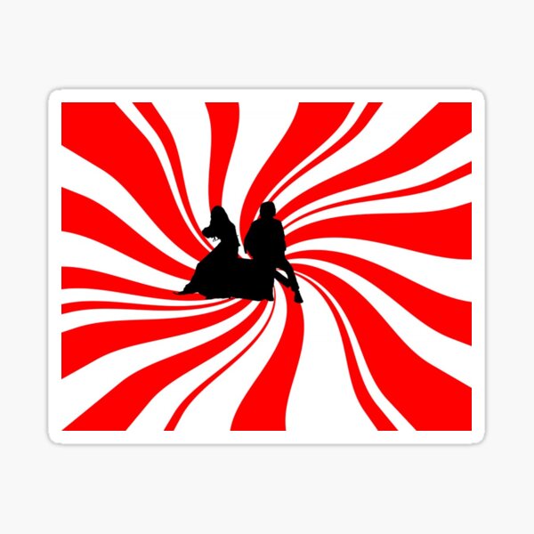Swirl Design - The White Stripes Sticker