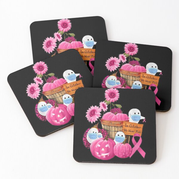 Item preview, In October We Wear Pink Ghosts & Pumpkins For Breast Cancer designed and sold by pinkard.