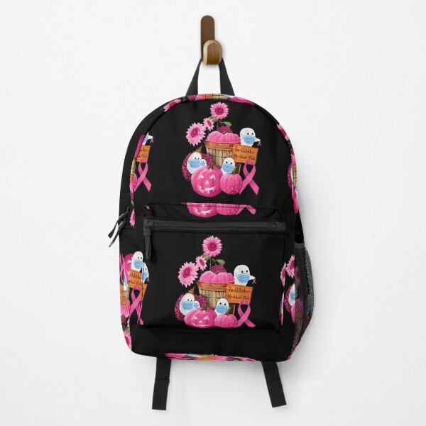 Item preview, In October We Wear Pink Ghosts & Pumpkins For Breast Cancer designed and sold by pinkard.