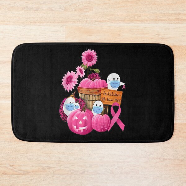 Item preview, In October We Wear Pink Ghosts & Pumpkins For Breast Cancer designed and sold by pinkard.