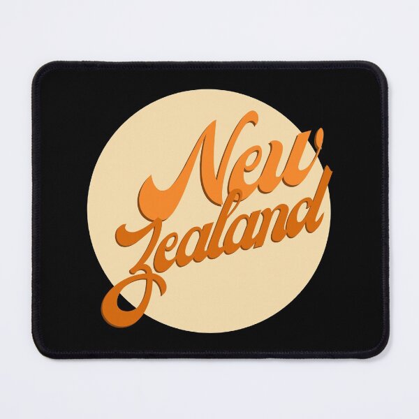 Item preview, New Zealand Circle Sticker - Groovy Yellow and Burnt Orange designed and sold by MorganMcG.