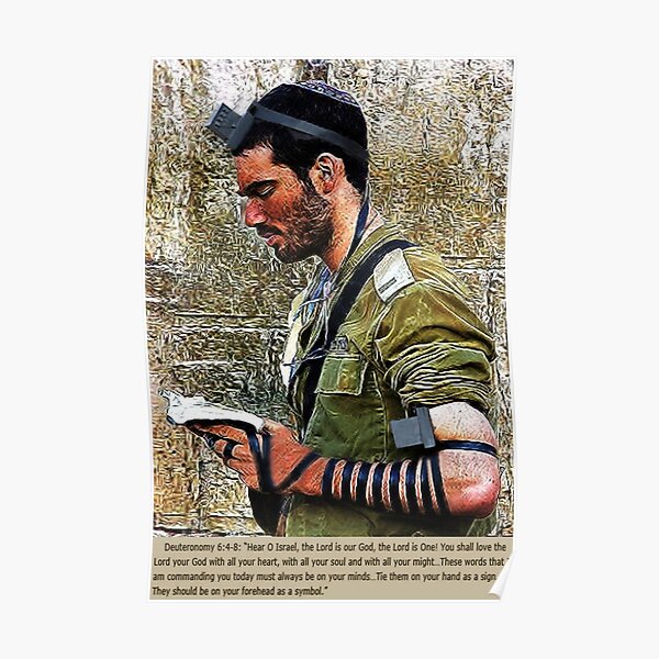 ✌ TEFILLIN SOLDIER @ THE WESTERN WALL(WAILING WALL)✌ Poster
