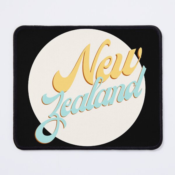 Item preview, New Zealand Circle Sticker - Groovy Yellow and Blue designed and sold by MorganMcG.