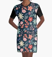 Night Garden Graphic T-Shirt Dress