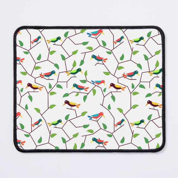 Item preview, Colorful birds and foliage jungle pattern designed and sold by mrhighsky.