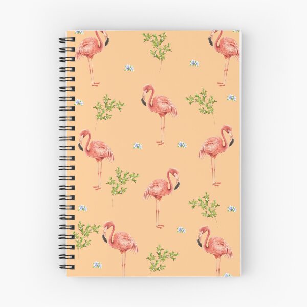 Item preview, Flamingos on Peach Background designed and sold by TheLaundryLady.