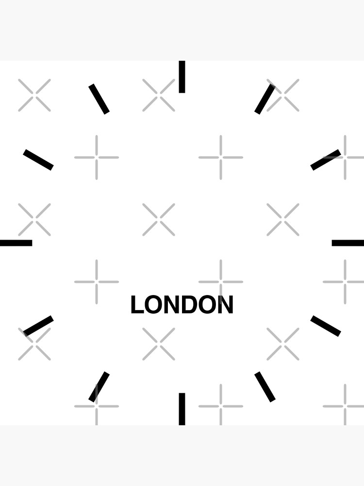 London Time Zone Newsroom Wall Clock by bluehugo