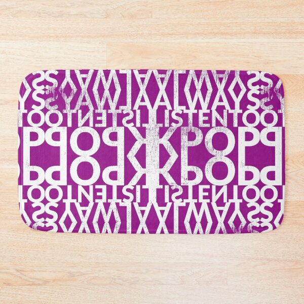 Item preview, Always Listen to KPOP (Plum) designed and sold by TheDirtyType.