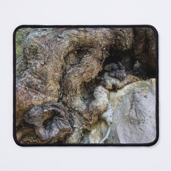 Item preview, Wood and rock unite, strong root of an ancient tree designed and sold by Adriana Mueller.