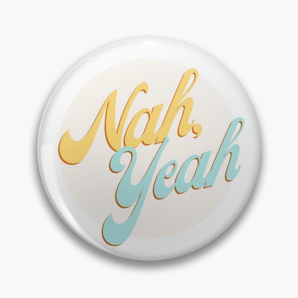 Item preview, Nah Yeah Kiwi New Zealand Phrase Circle Sticker - Groovy Kiwiana Aesthetic designed and sold by MorganMcG.
