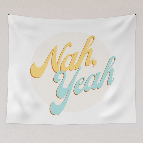 Item preview, Nah Yeah Kiwi New Zealand Phrase Circle Sticker - Groovy Kiwiana Aesthetic designed and sold by MorganMcG.