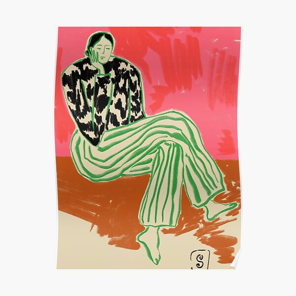 affiche de portrait de femme calme Poster