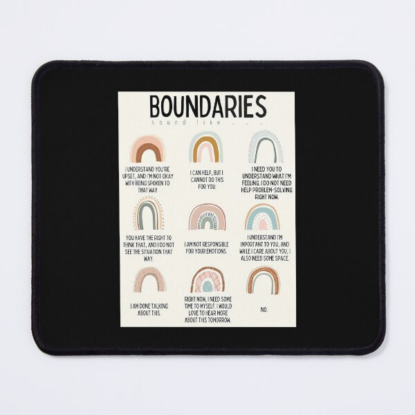 Item preview, Boundaries Sound Like - Therapy Office Decor - Boundaries Psychology Art designed and sold by hippololocc.
