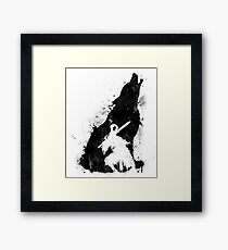 Abyss Warrior VERSION BLACK Framed Print