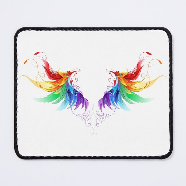 Item preview, Fluffy Rainbow Wings (without shadow) designed and sold by Blackmoon9.
