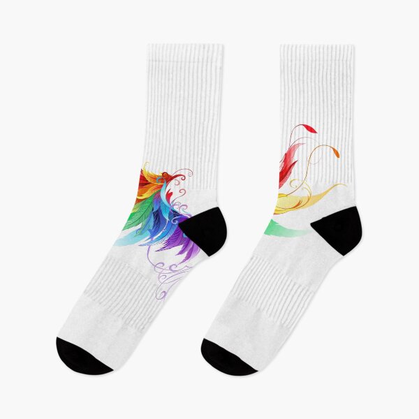 Item preview, Fluffy Rainbow Wings (without shadow) designed and sold by Blackmoon9.