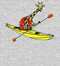 Giraffe Sea Kayaking Kids Pullover Hoodie