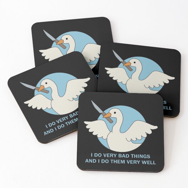 Item preview, Goose - I Do Very Bad Things And I Do Them Very Well designed and sold by ValentinaHramov.