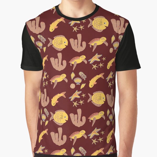Sea creature Pattern Graphic T-Shirt