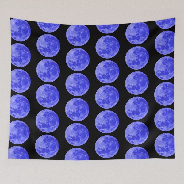 Item preview, Blue full moon lunar night designed and sold by HappywithBest.