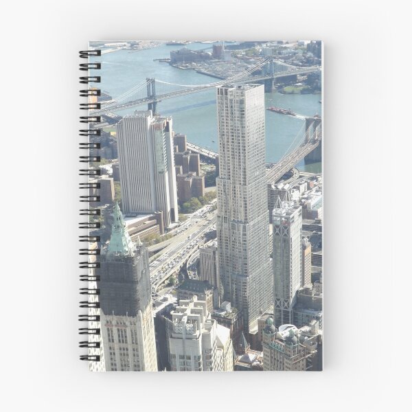 Item preview, Aerial View, Lower Manhattan, East River, Brooklyn Bridge, Manhattan Bridge, New York City designed and sold by lenspiro.