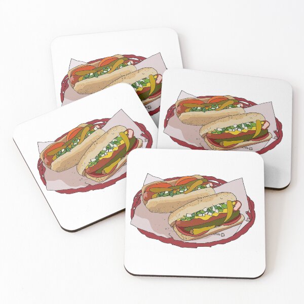 Item preview, Taste of America, Chicago Style Hotdog designed and sold by MalignWineArt.