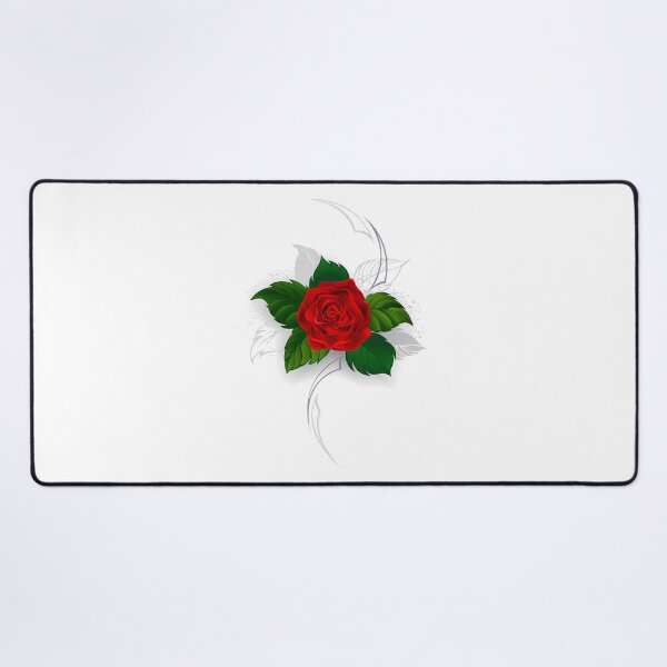 Item preview, Blooming red rose ( Tattoo style ) designed and sold by Blackmoon9.