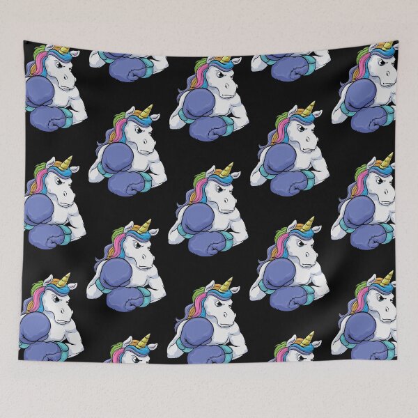 Item preview, Unicorn at Boxing with Boxing gloves  designed and sold by PizzutiExcel.
