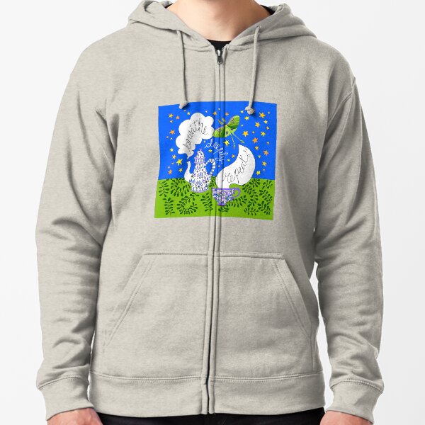 breathe, deeply, repeat ... Zipped Hoodie
